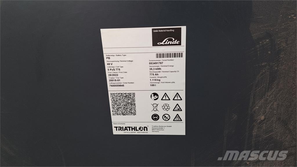 Linde E20PH-02 شاحنات ذات رافعات شوكية تعمل بالكهرباء