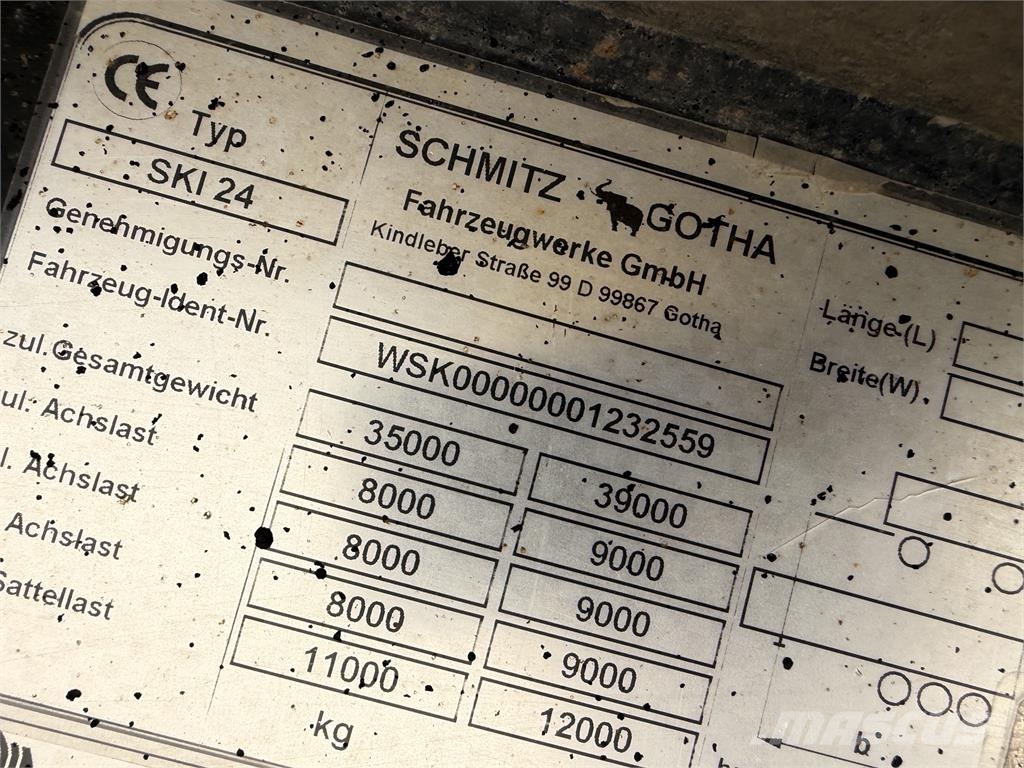 Schmitz GOTHA jednostranný vyklápač 25 m3 VIN 559 Semirremolques bañera