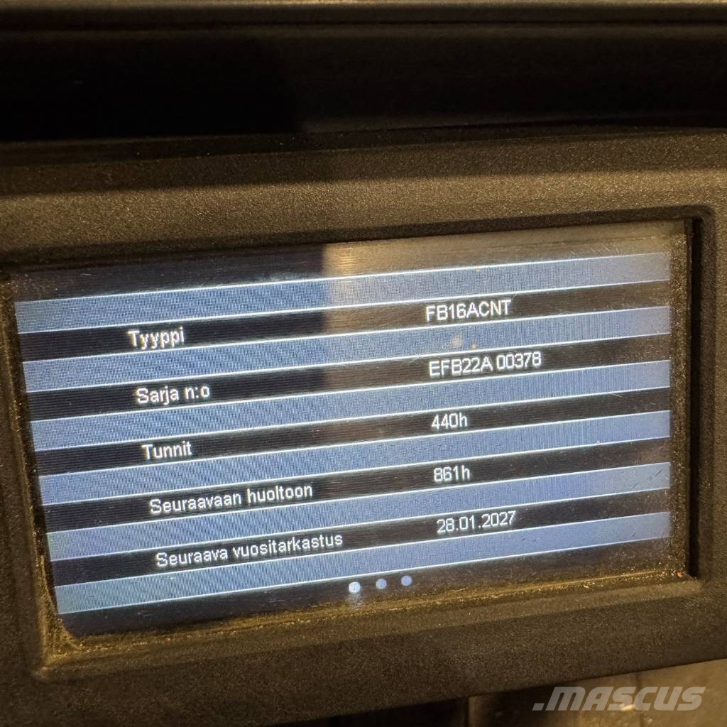Mitsubishi FB 16 ACNT Elektriske trucker