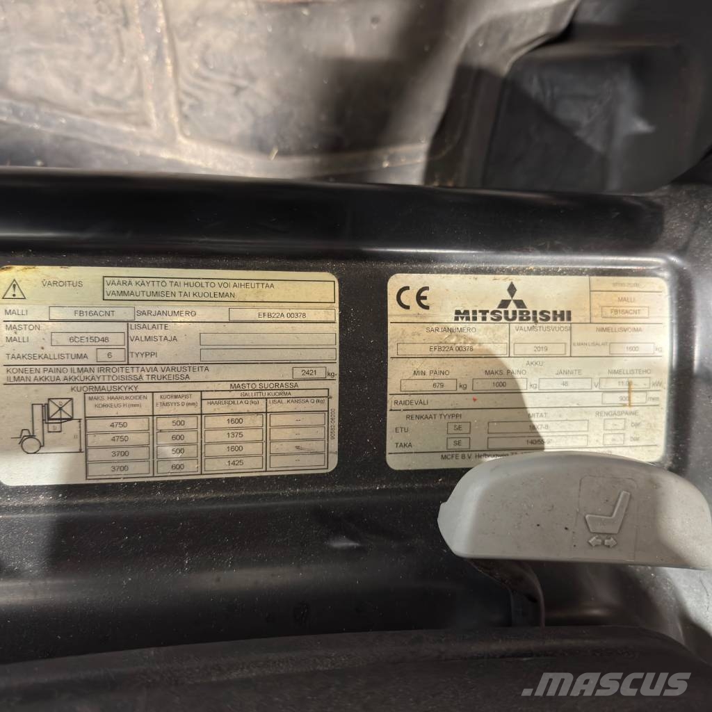 Mitsubishi FB 16 ACNT Elektriske trucker