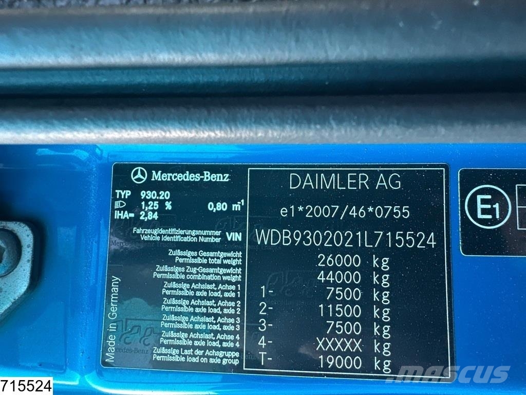 Mercedes-Benz Actros 2541 EURO 5, 21.000 Liter, 4 Comp Tankwagen