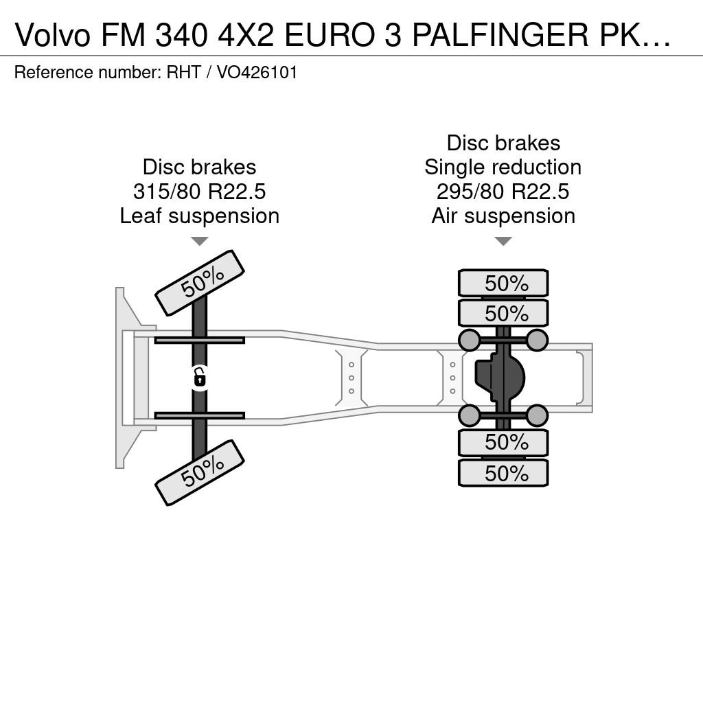 Volvo FM 340 4X2 EURO 3 PALFINGER PK16000 + REMOTE CONTR Tractor Units