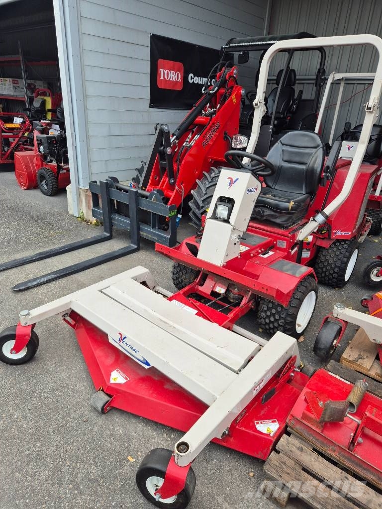 Ventrac 3400 Y Diesel 4WD åkgräsklippare med flera redskap Самоходные газонокосилки