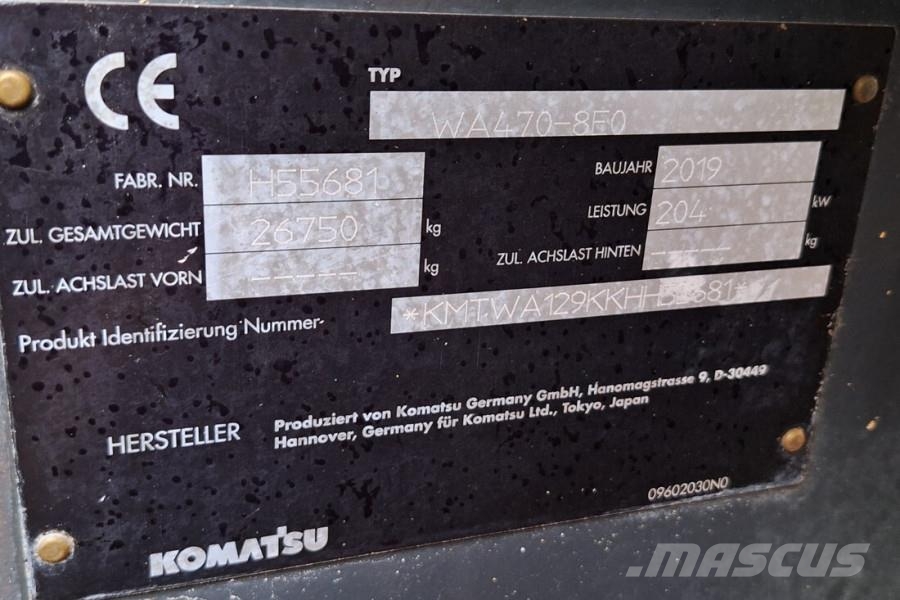 Komatsu WA470-8 Diesel, 4x4 Drive, Tamtron Weighting Syste Utovarivači na točkove