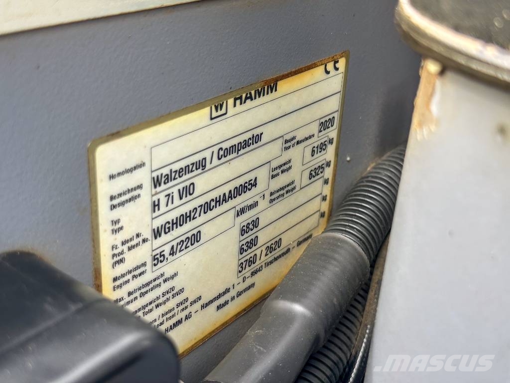 Hamm H 7i VIO Oscillation CompactLine Yksivalssijyrät