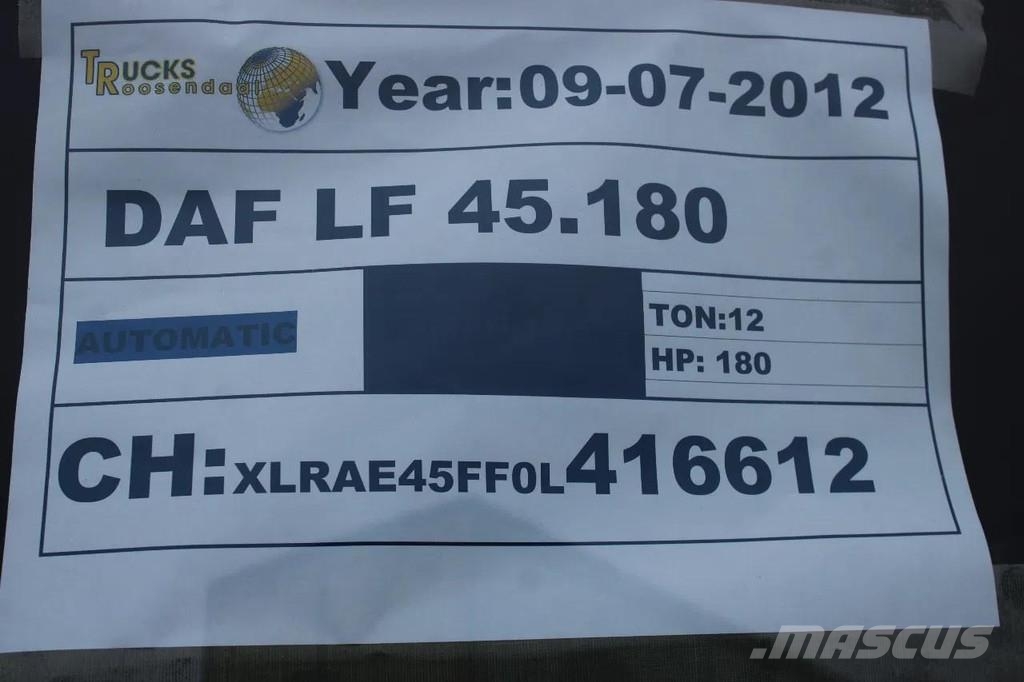 DAF LF 45.130 + EURO 5 + thermo king LOW KM + MANUAL Camiones con temperatura controlada
