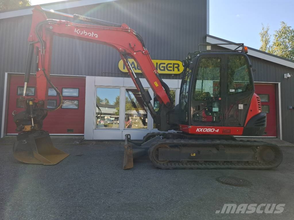 Kubota KX 080-4 Väikeekskavaatorid 7t-12t