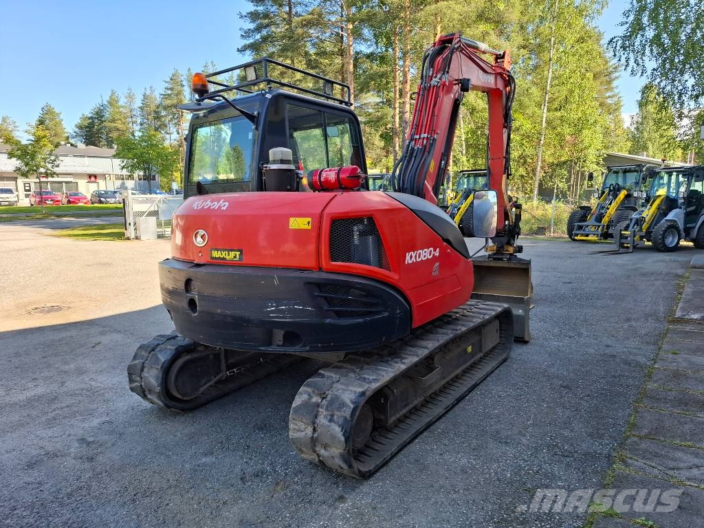Kubota KX 080-4 Väikeekskavaatorid 7t-12t