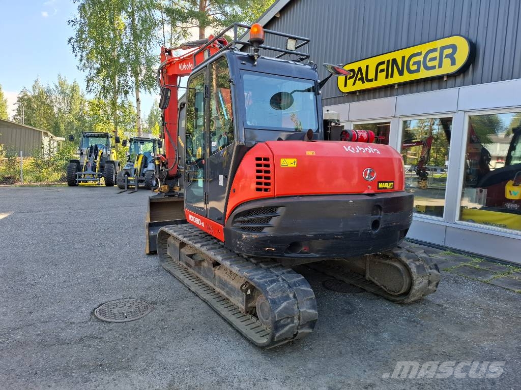 Kubota KX 080-4 Väikeekskavaatorid 7t-12t
