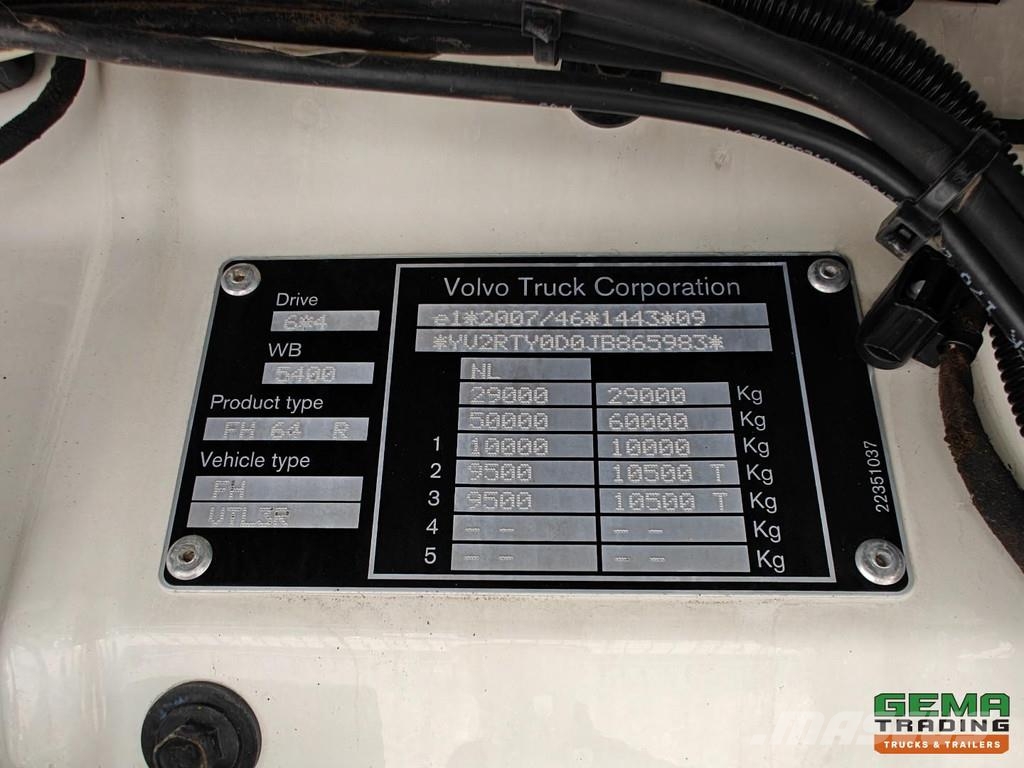 Volvo FH 460 6x4 GlobeTrotter Euro6C - 10T Front Axle - Hook lift trucks