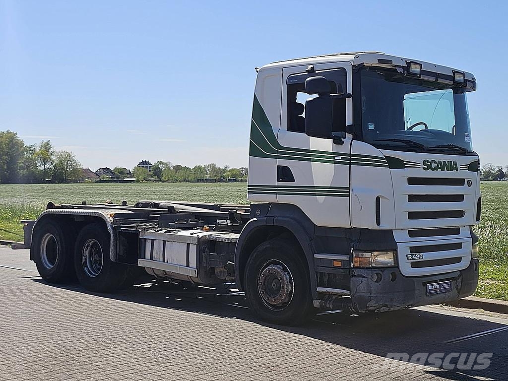 Scania R420 6X2 FULL STEEL MAN. Camiones elevadores de gancho