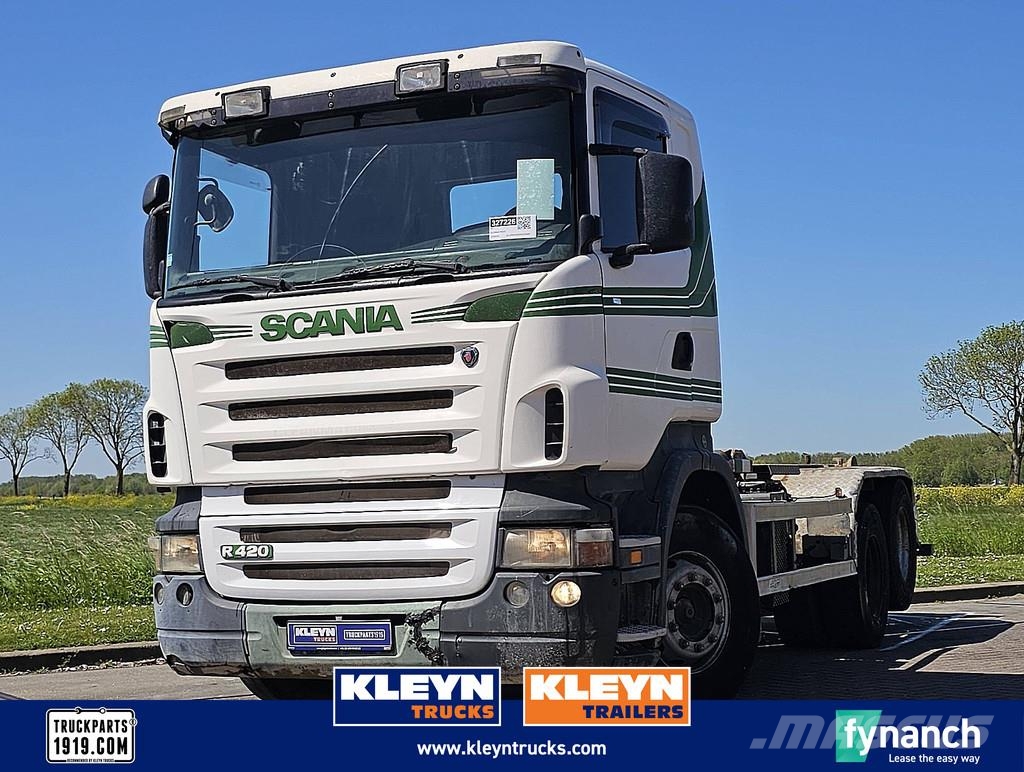 Scania R420 6X2 FULL STEEL MAN. Camiones elevadores de gancho