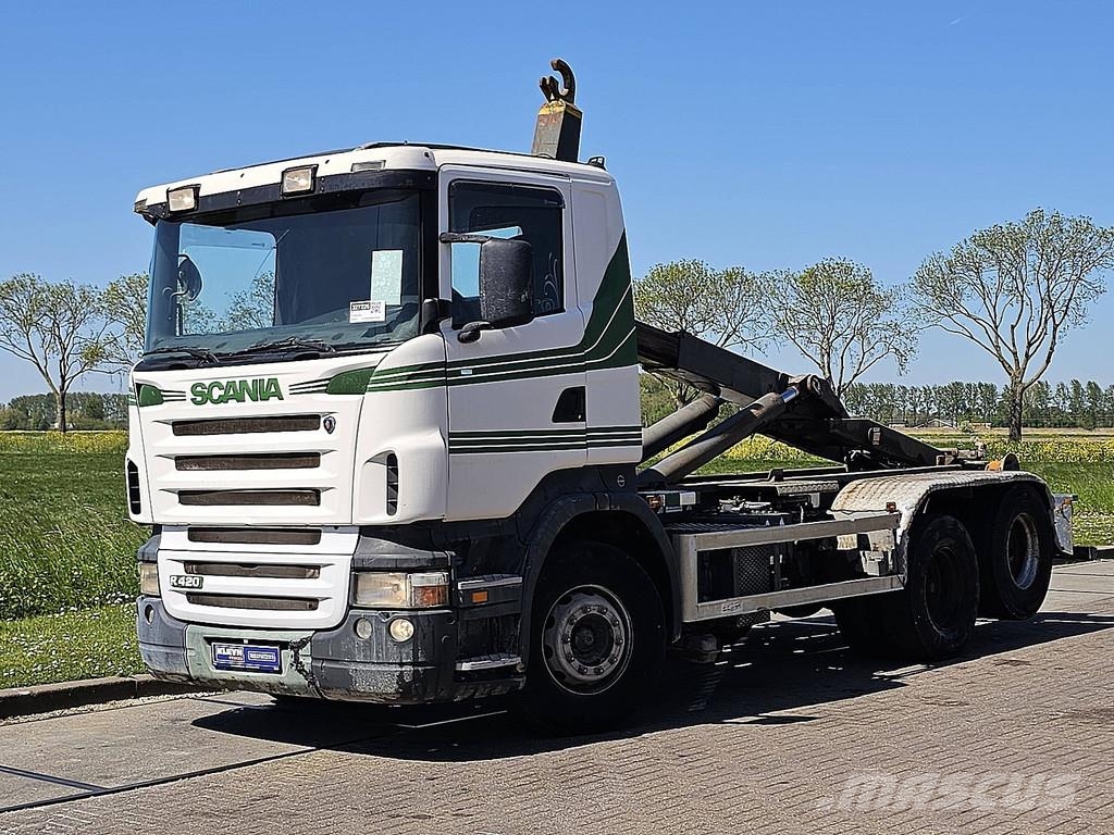 Scania R420 6X2 FULL STEEL MAN. Camiones elevadores de gancho