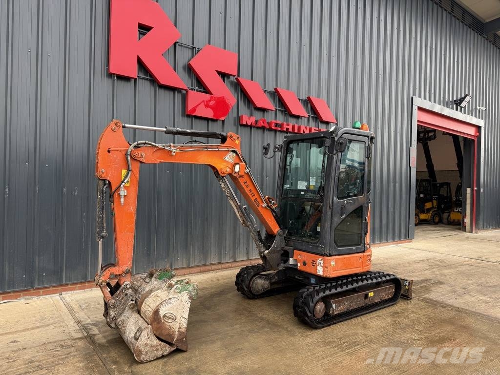 Hitachi ZX 26 U-6 2.7t Mini Excavator with 3 buckets, 2021