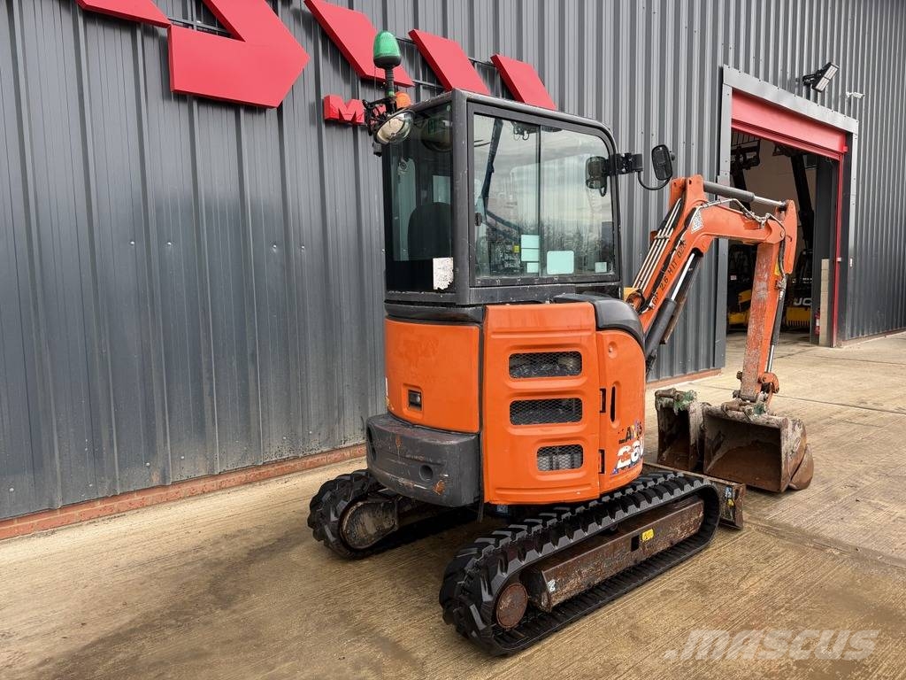 Hitachi ZX 26 U-6 2.7t Mini Excavator with 3 buckets, 2021