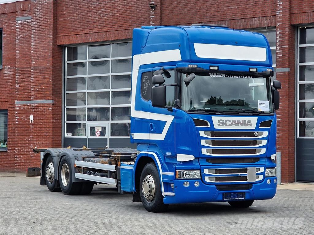 Scania R490 Topline 6x2*4 - BDF - Retarder - Full air - E Containertrucks met kabelsysteem