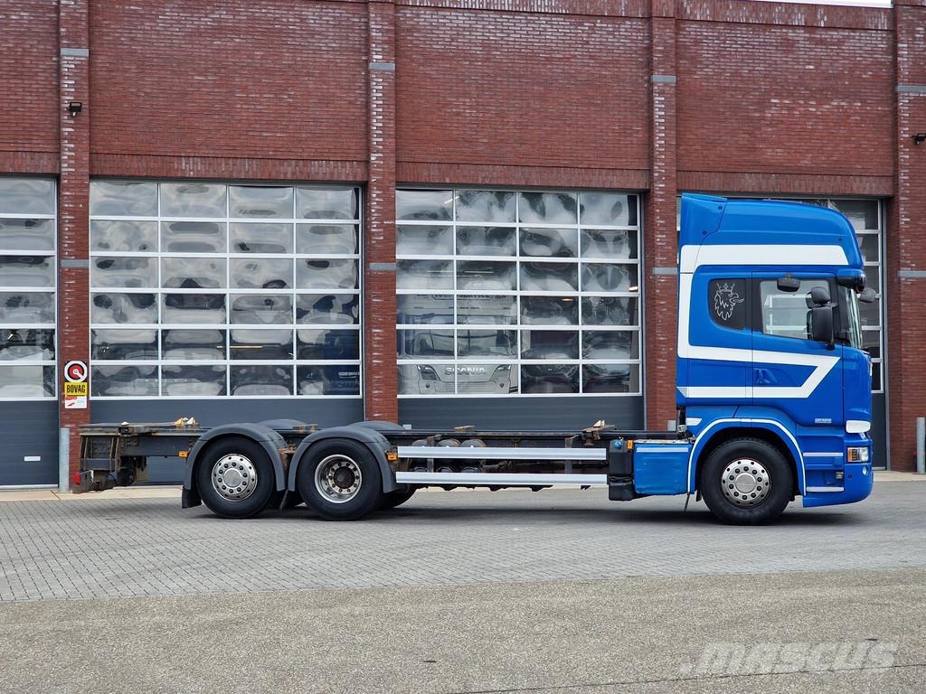 Scania R490 Topline 6x2*4 - BDF - Retarder - Full air - E Containertrucks met kabelsysteem