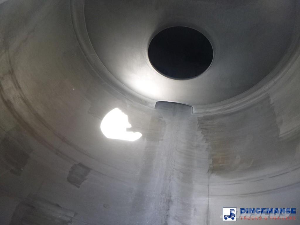 Burg Chemical tank inox L4BH 22.5 m3 / 1 comp Säiliöpuoliperävaunut
