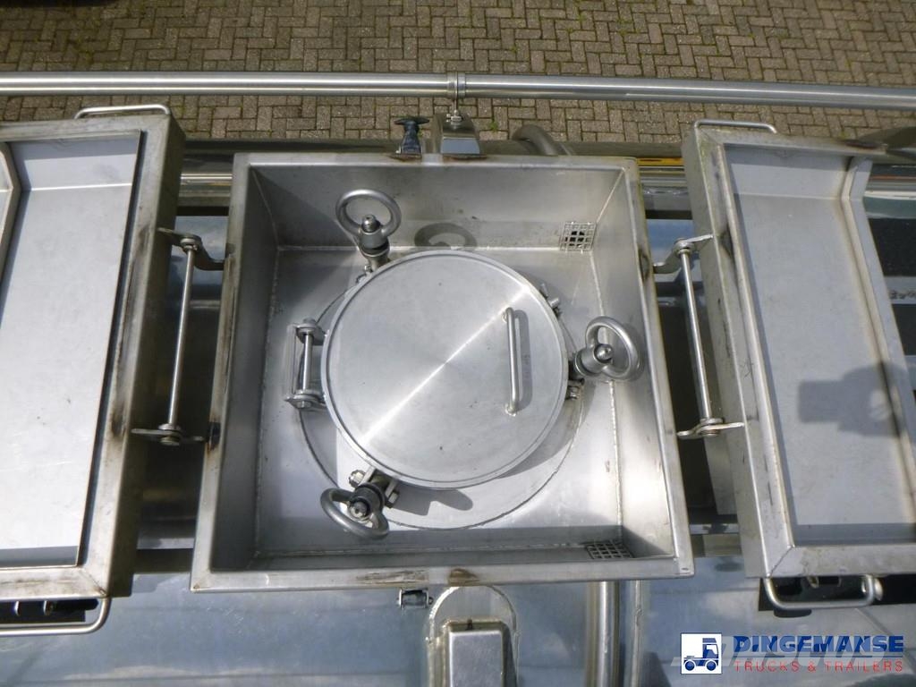 Burg Chemical tank inox L4BH 22.5 m3 / 1 comp Säiliöpuoliperävaunut