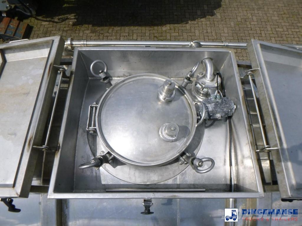 Burg Chemical tank inox L4BH 22.5 m3 / 1 comp Säiliöpuoliperävaunut