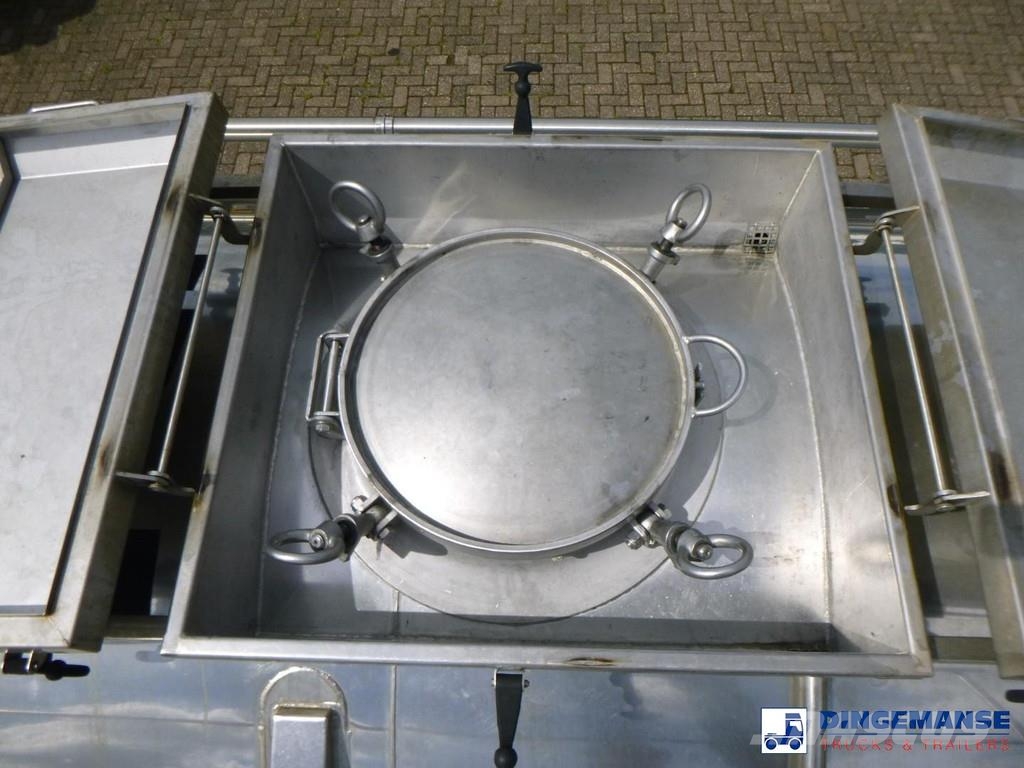 Burg Chemical tank inox L4BH 22.5 m3 / 1 comp Säiliöpuoliperävaunut