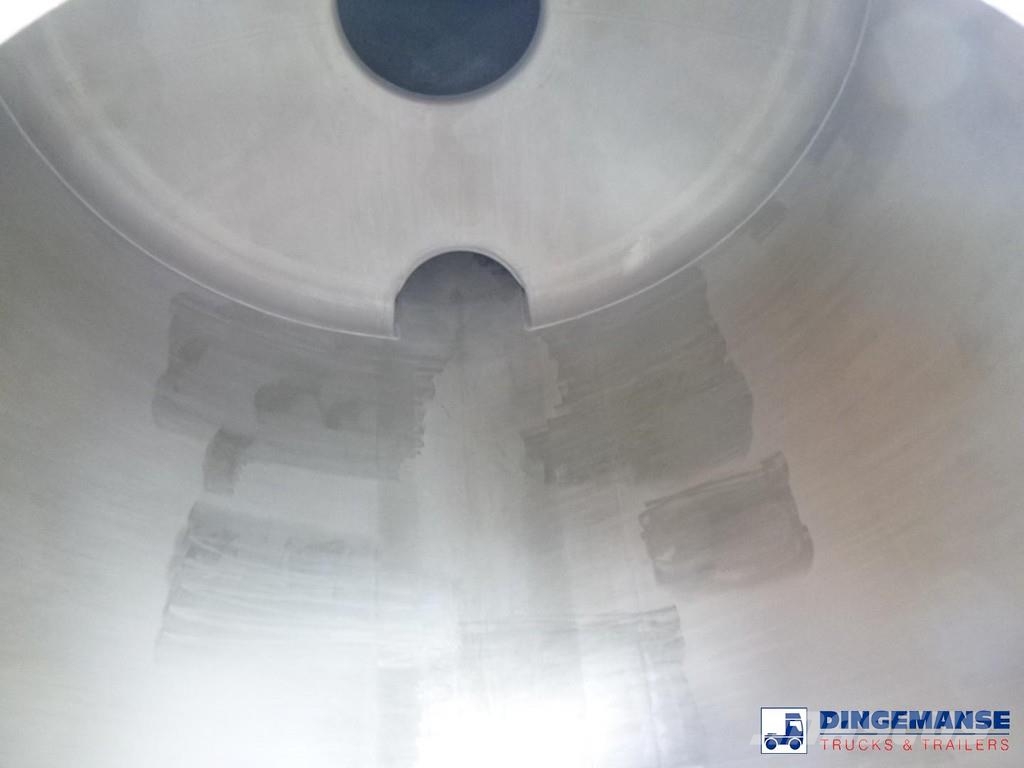 Burg Chemical tank inox L4BH 22.5 m3 / 1 comp Säiliöpuoliperävaunut