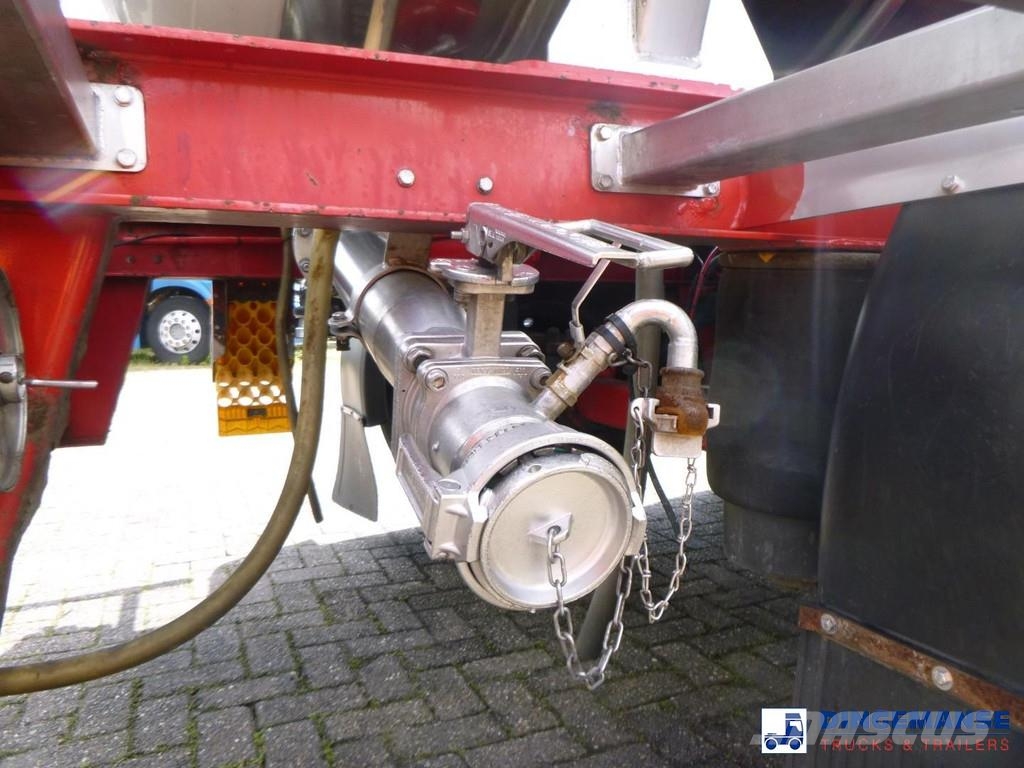 Burg Chemical tank inox L4BH 22.5 m3 / 1 comp Säiliöpuoliperävaunut