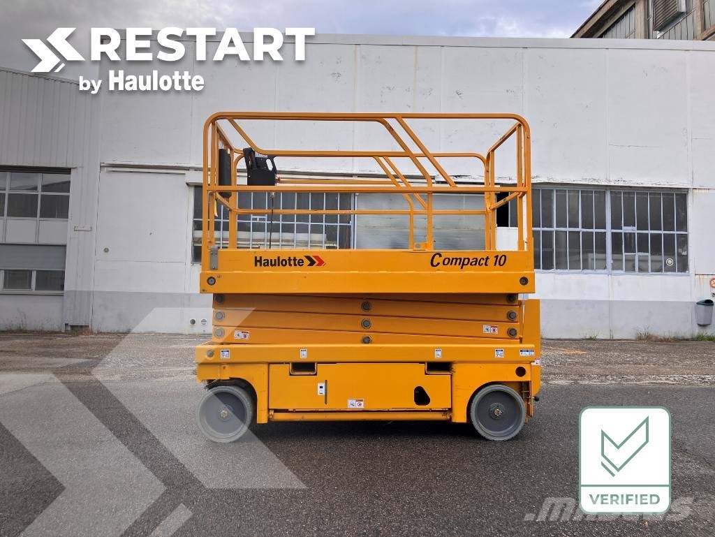 HAULOTTE COMPACT10 - NEW BATTERIES 4 NEW WHEELS Šķerveida pacēlāji