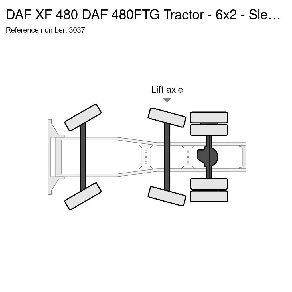 DAF XF 480 DAF 480FTG Tractor - 6x2 - Sleeping Cabine 트랙터 유닛