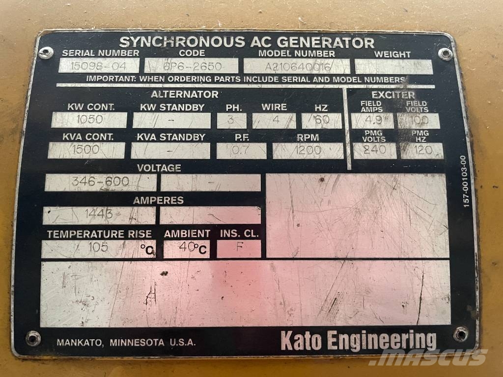 CAT 3512B - Land Drilling module - 995 ekW - DPX-12674 Generatori diesel
