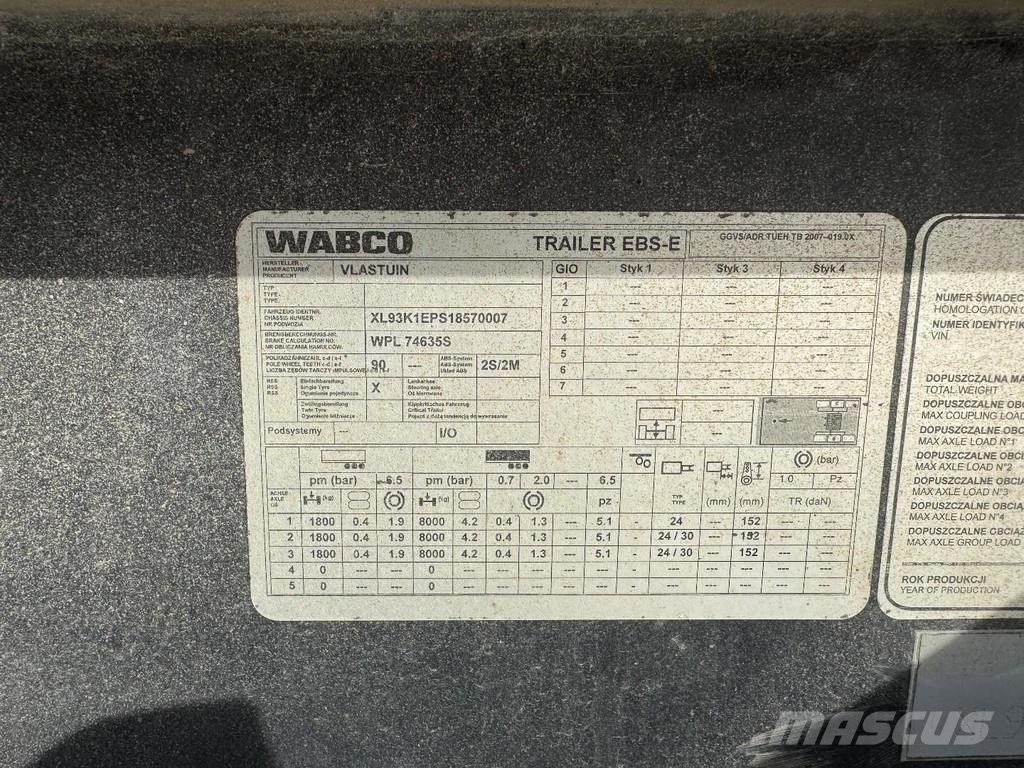 VTR TRAILER KIS 3B 3 AXLE SAF KIPPER Kippers
