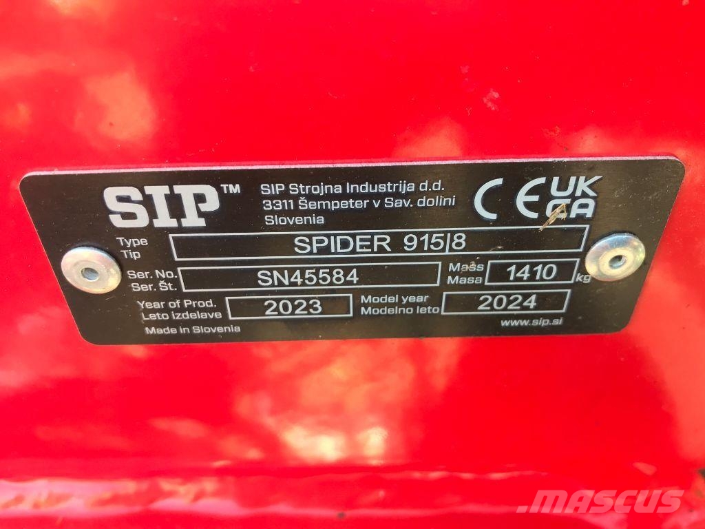 SIP SPIDER 915 / 8 Okretači i sakupljači sena