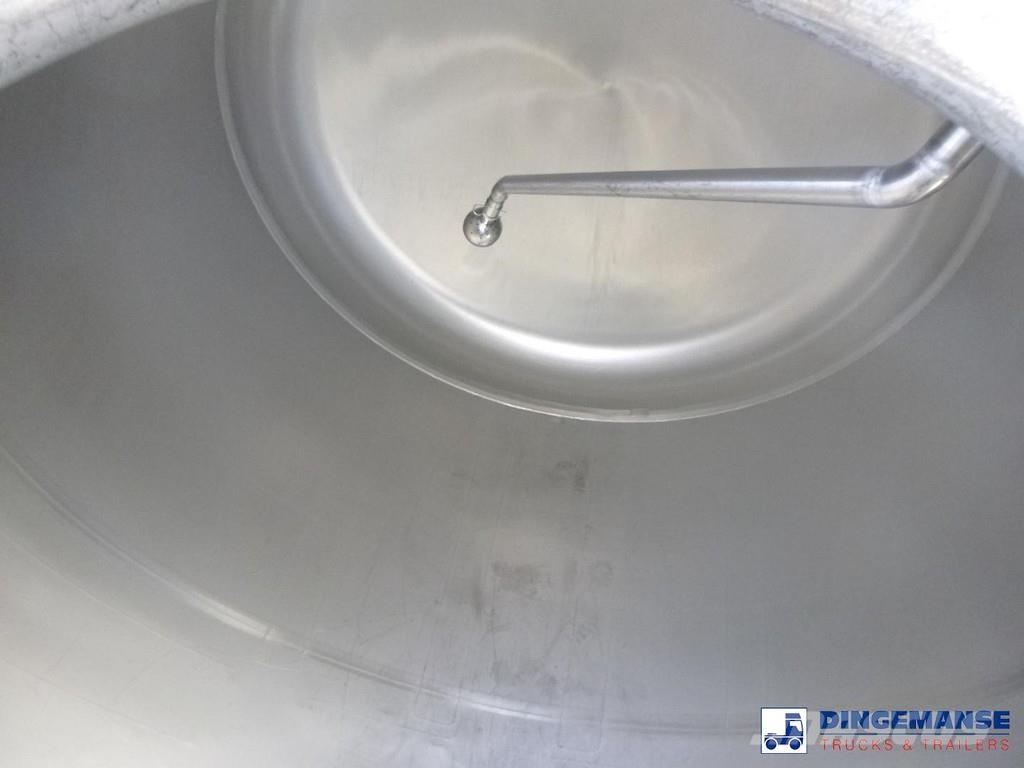 Feldbinder Food tank inox 39 m3 / 3 comp Tankanhänger