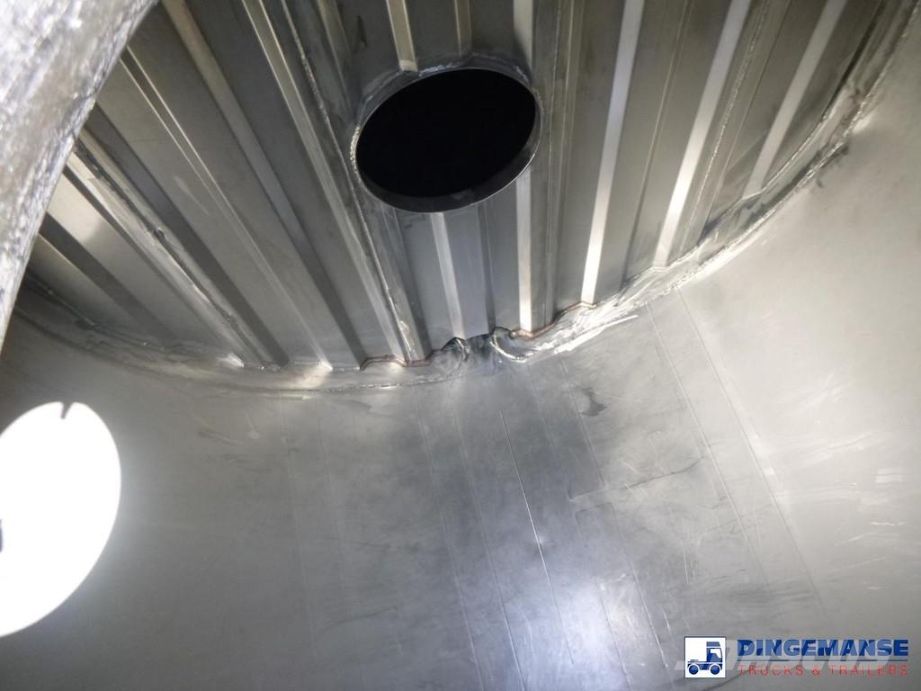 Feldbinder Food tank inox 39 m3 / 3 comp Tsisternhaagised