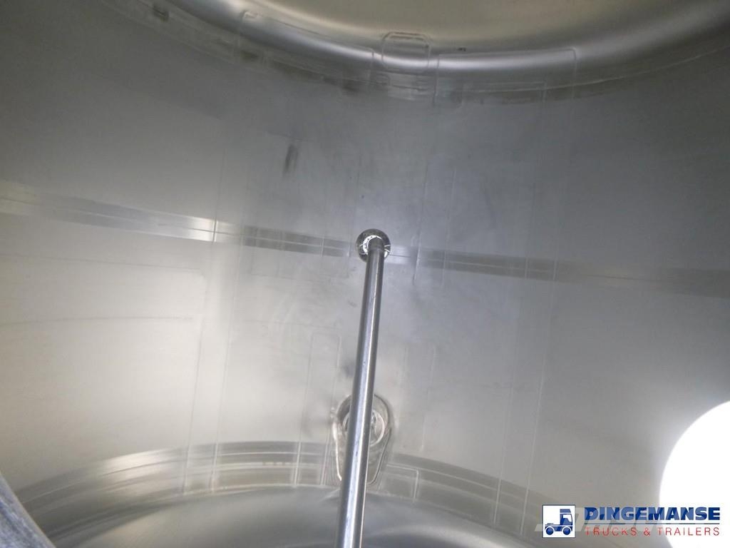 Feldbinder Food tank inox 39 m3 / 3 comp Tsisternhaagised