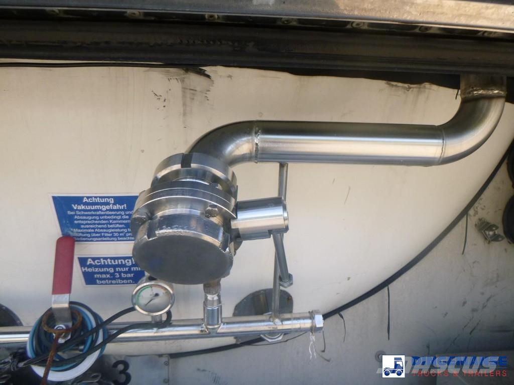 Feldbinder Food tank inox 39 m3 / 3 comp Tsisternhaagised