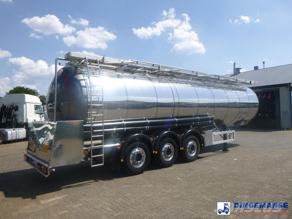Feldbinder Food tank inox 39 m3 / 3 comp Tsisternhaagised