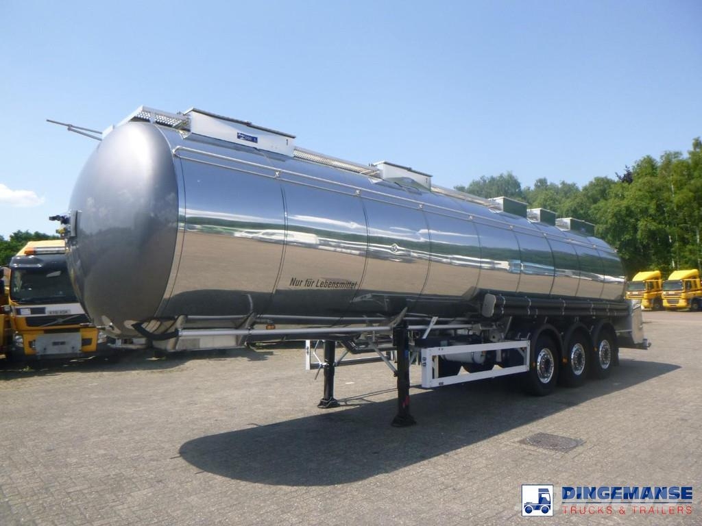 Feldbinder Food tank inox 39 m3 / 3 comp Tsisternhaagised