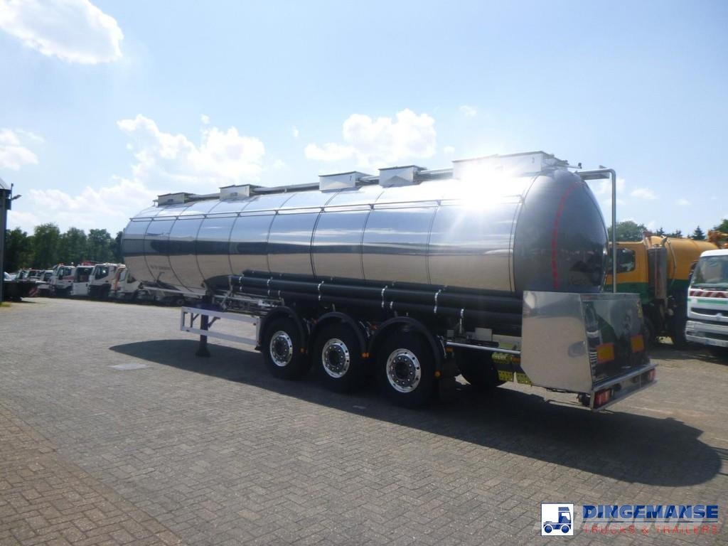 Feldbinder Food tank inox 39 m3 / 3 comp Tsisternhaagised