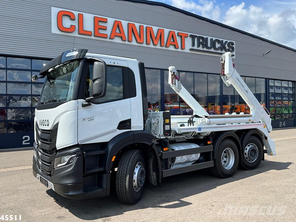 Iveco X-WAY AD280X42Y Retarder Meiller 16 ton portaalarm Camiones portacubetas