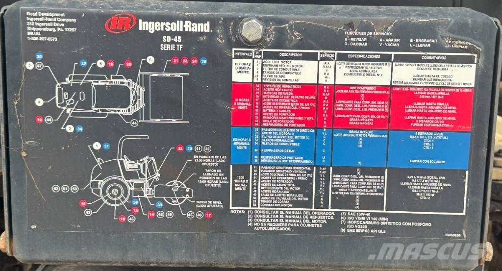 Ingersoll Rand SD 45 D Rodillos de doble tambor