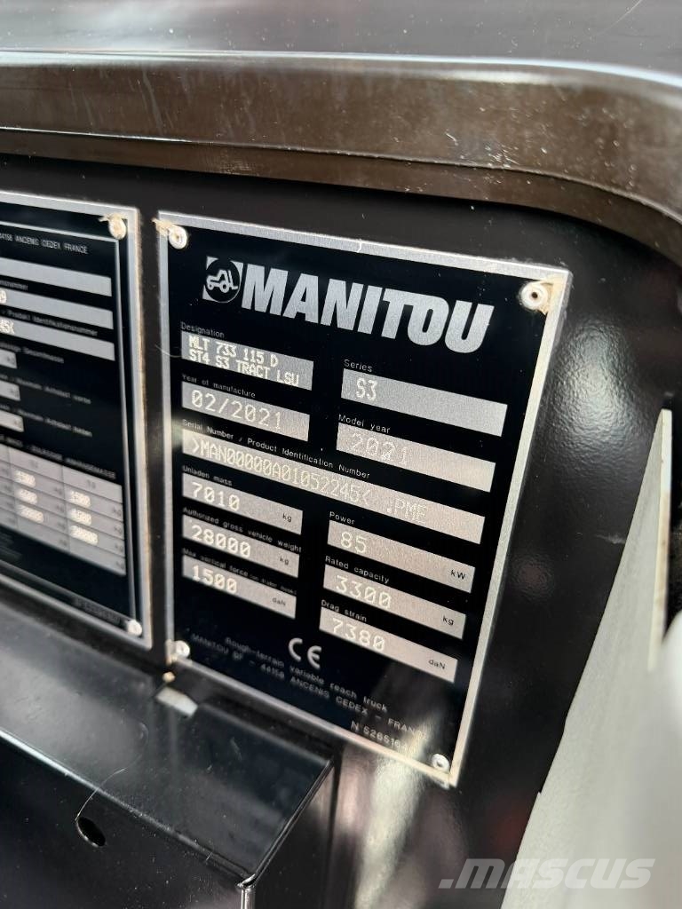 Manitou MLT 733-115 D Premium معدات مناولة لأغراض الزراعة