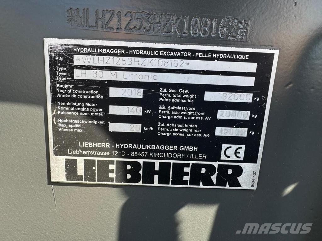 Liebherr LH 30 M 工业挖掘机