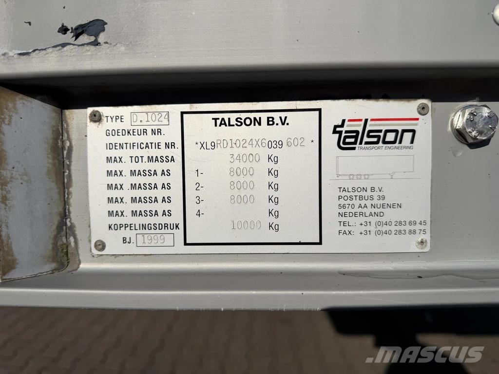 Talson D.1024 Thermo King SL-300 Aircargo / Rollenbaan / Chladiarenské návesy