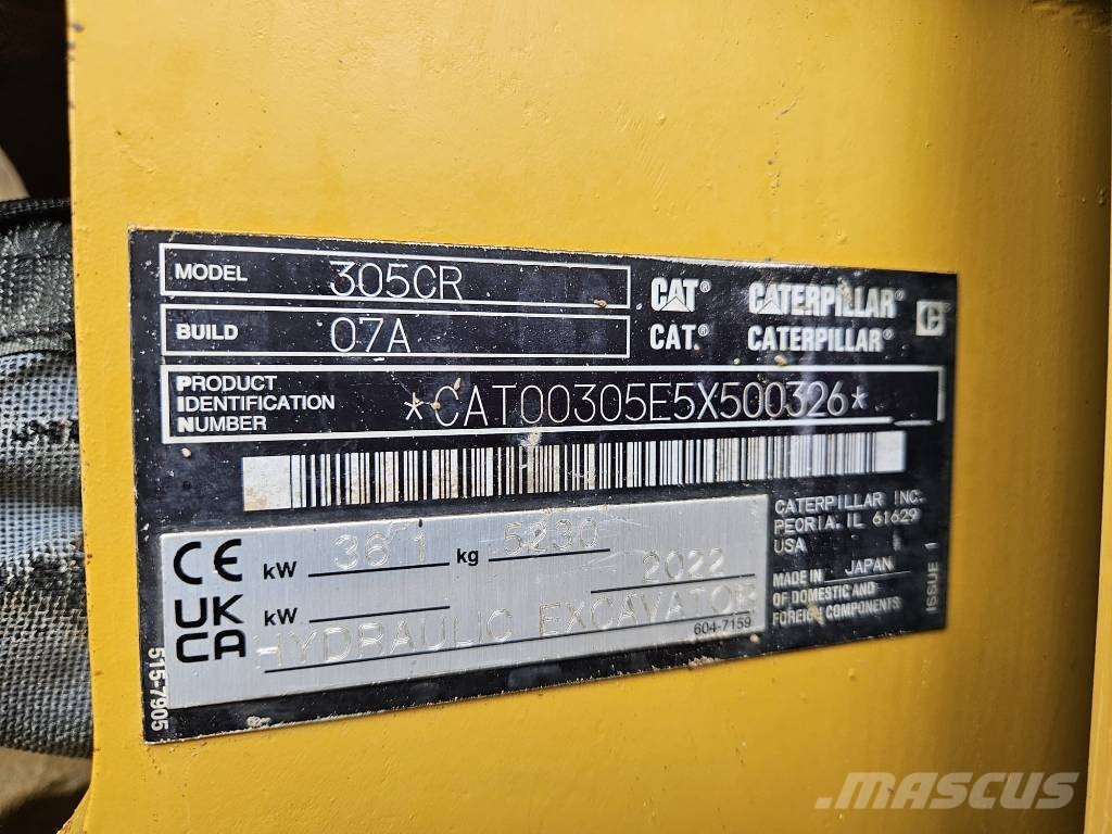 CAT 305 CR Mini excavadoras < 7t