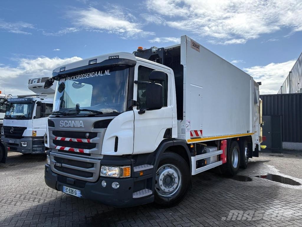 Scania P 320 + SEMAT + 6X2 STEERING + EURO 6 + PERFECT SY Atkritumu izvešanas transports