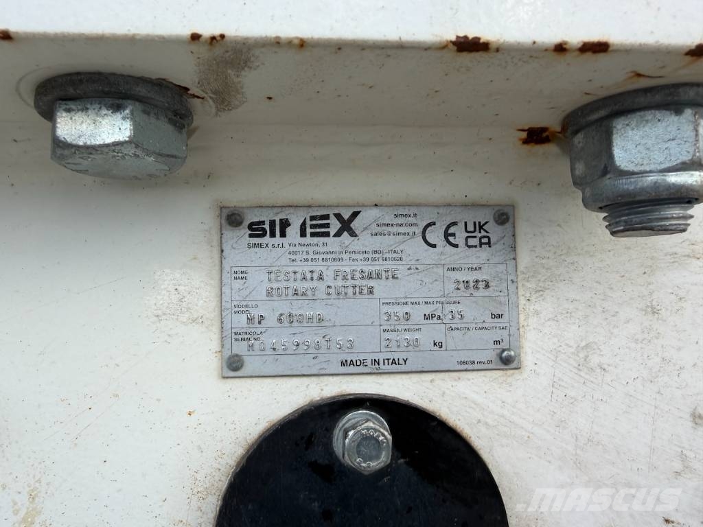 Simex HP600HD Asfaltfrees kraan / Asphalt milling crane Schaber