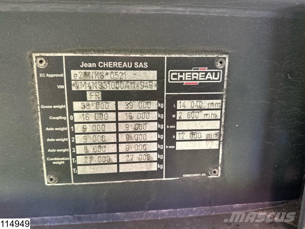 Chereau Koel vries Carrier Vector 1550 Hladilne polprikolice