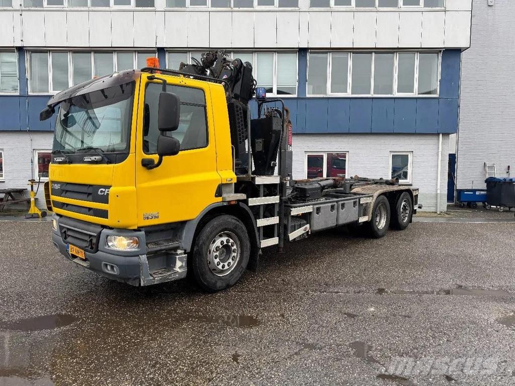 DAF CF 75.310 6X2 EURO 5 HMF 1244 Z2 + REMOTE + HIAB 1 Kranen voor alle terreinen