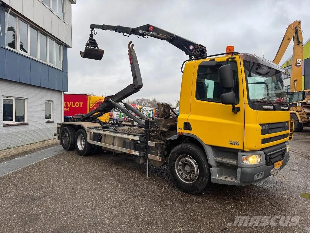 DAF CF 75.310 6X2 EURO 5 HMF 1244 Z2 + REMOTE + HIAB 1 Kranen voor alle terreinen